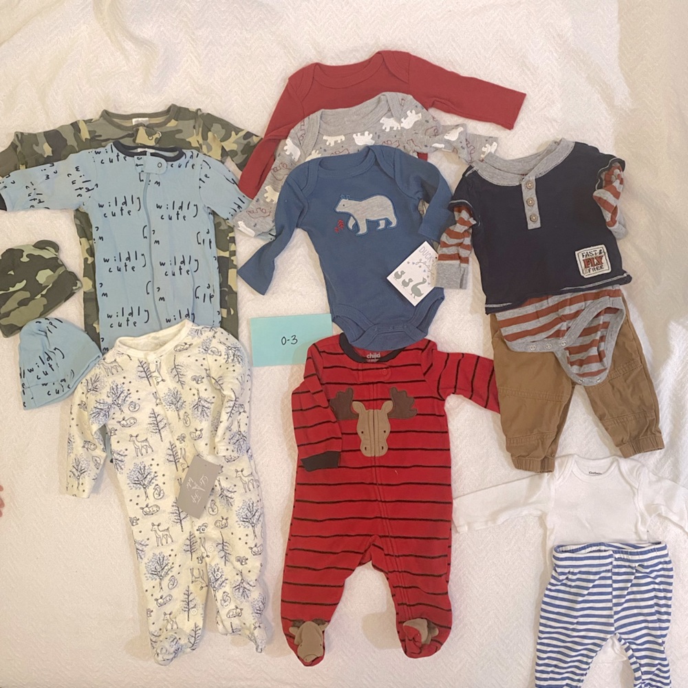 Baby Boy 0-3 months lot 🍂❄️ fall/winter baby